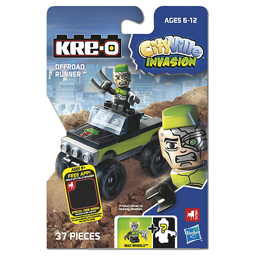Stavebnice KRE-O Hasbro, 37 dílků - vozidlo s panáčkem