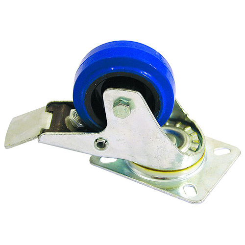 Otočné kolečko Accessory, Otočná kolečka Blue Wheel s brzdou, 80 mm