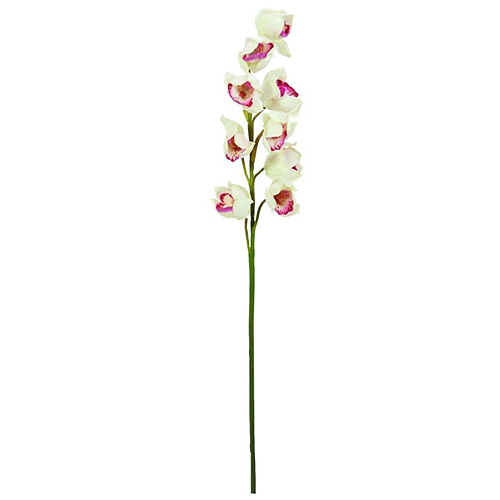 Větvička orchideje Europalms, Orchidej větvička, bílo-růžová, 90cm