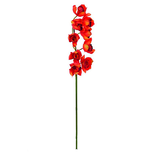 Větvička orchideje Europalms, Orchidej větvička, červená, 90cm