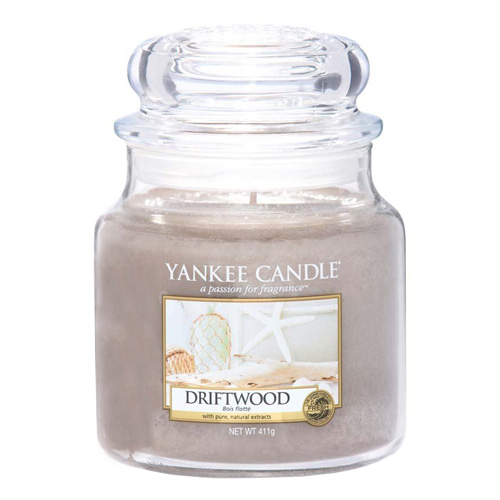 Svíčka ve skleněné dóze Yankee Candle, Naplavené dřevo, 410 g