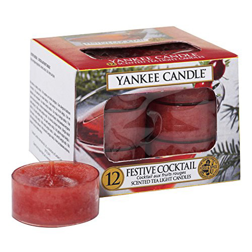 Svíčky čajové Yankee Candle, Sváteční koktejl, 12 ks