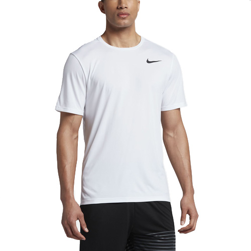 M NK BRT TOP SS HPR DRY, 10 | MEN TRAINING | MENS | SHORT SLEEVE TOP | WHITE/WHITE/BLACK | XL