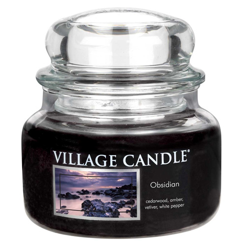 Svíčka ve skleněné dóze Village Candle, Tajemný Obsidián, 312 g