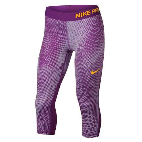 G NP CPRI AOP3, 10 | YOUNG ATHLETES | GIRLS | 3/4 LENGTH TIGHT | VIOLET MIST/BOLD BERRY/LASER O | L