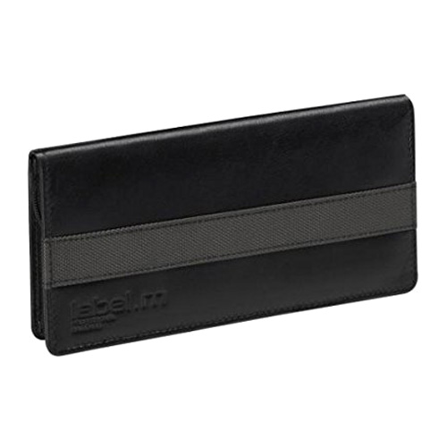 Grey & Black Leather Scissor Case