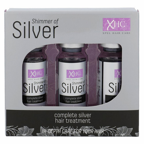 Vlasové sérum XPel, 3 x 12 ml, Shimmer Of Silver Hair Treatment Shots