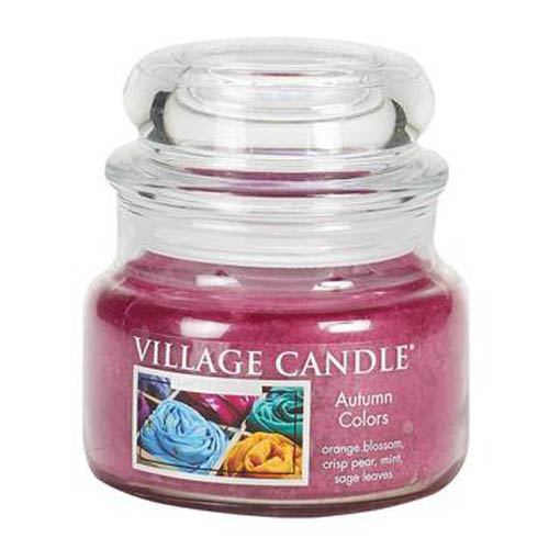 Svíčka ve skleněné dóze Village Candle, Barvy podzimu, 312 g