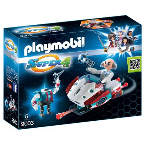Skyjet s Dr. X a Robotem Playmobil, Super 4, 32 dílků