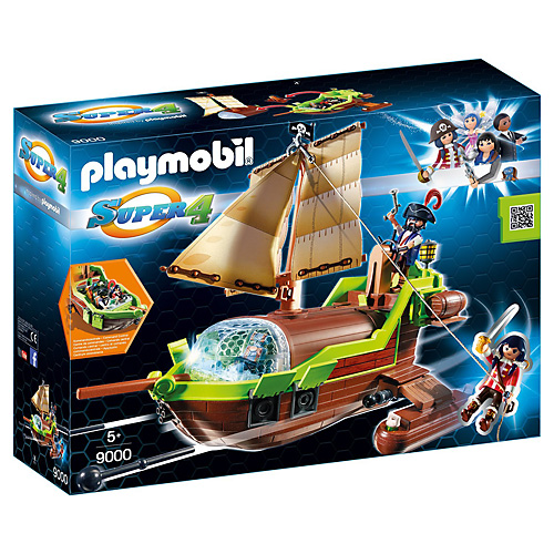 Pirátský Chameleon s Ruby Playmobil, Super 4, 50 dílků