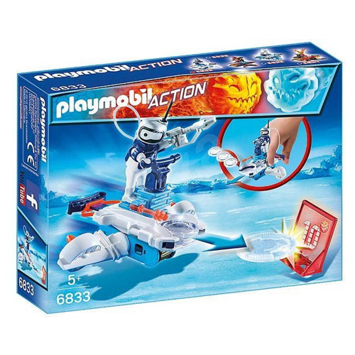 Icebot s odpalovačem Playmobil, Sport a akce, 7 dílků