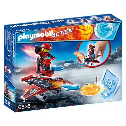 Firebot s odpalovačem Playmobil, Sport a akce, 8 dílků