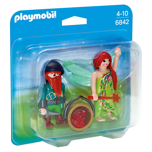 Duo Pack Víla s trpaslíkem Playmobil, Víly a jednorožci, 12 dílků