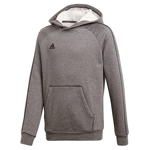 Dětská mikina Adidas, CORE18 HOODY Y DGREYH/BLACK | 140 | SS18 | CV3429