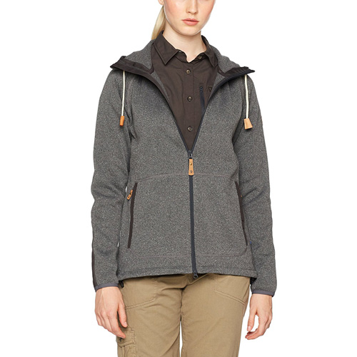 Övik Fleece Hoodie W, Dark Grey | 30 | XS