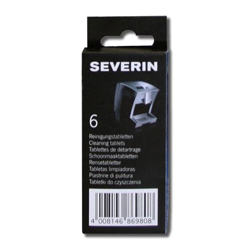 Čistící tablety Severin, ZB 8698, pro kávovary Severin S2 a S3, čistící tablety, 6 blistrů,