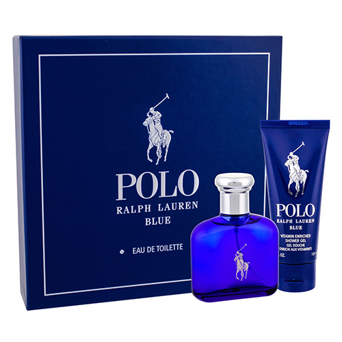 Dárková sada Ralph Lauren, Polo Blue, EDT 75 ml, sprchový gel 100 ml