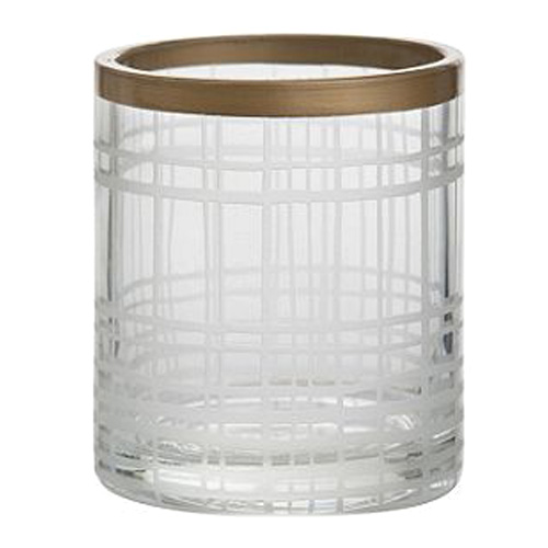 Svícen skleněný Yankee Candle, Copper Elegance 1, průměr 7 cm