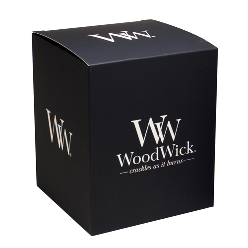 Dárková krabička WoodWick, Na střední svíčku, černá