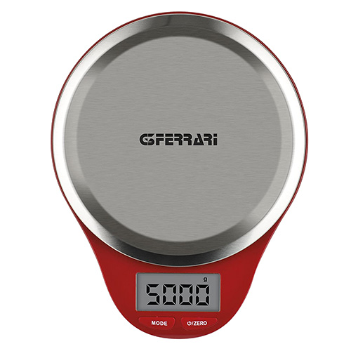 Kuchyňská váha G3Ferrari, G2008202 Maddy, digitální displej 57 x 27 mm, nerezová plocha, automatické vypnutí, funkce TARA, indikátor vybitých baterií