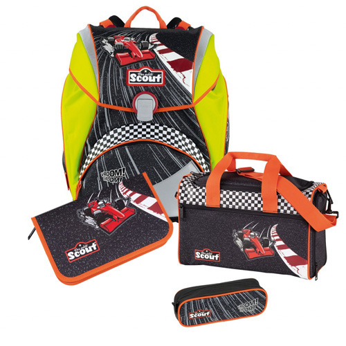 Školní set Scout 4-dílný - Alpha, červená formule
