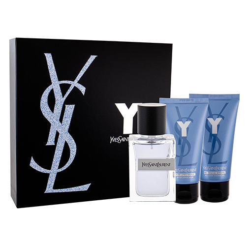 Dárková sada Yves Saint Laurent, Y, EDT 60 ml, sprchový gel 50 ml, balzám po holení 50 ml