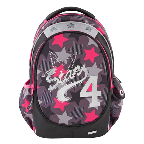 Školní batoh Top Model Star 4, šedo-růžový