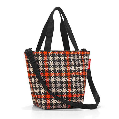 Nákupní taška Reisenthel, Černo-červená s motivem padesátek | shopper XS