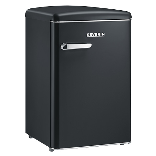 Chladnička Severin, RKS 8832 MATT BLACK, RETRO, 106 l, oboustranné dveře