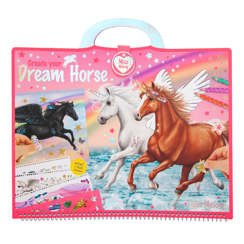 Omalovánky, kreativní sada Miss Melody, Dream Horse, 305 samolepek
