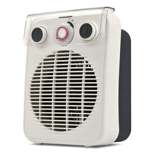 Topný ventilátor G3Ferrari, G6001901, ochrana IPX21, nastavitelný termostat, automatické vypnutí v případě pádu a přehřátí, časovač, 1000/2000 W