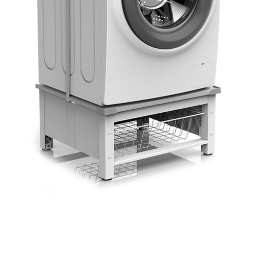 Univerzální podstavec Meliconi, 656143, BASE SPACE BASKET, univerzální, pod pračku/sušičku, úložný košík, objem zásuvky 28 l, nosnost 250 kg