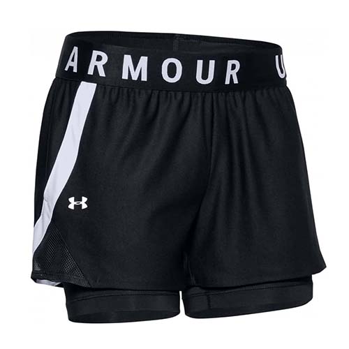 Dámské šortky Under Armour, Play Up 2-in-1 Shorts-BLK | 1351981-001 | S