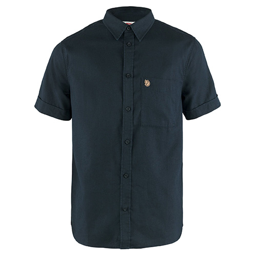 Övik Travel Shirt SS M, Dark Navy | 555 | M