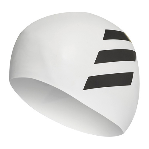 Plavecká čepice Adidas, SIL 3S CAP | FJ4968 | WHITE/BLACK | NS