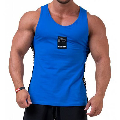 Pánské tílko Nebbia, Tank Top “Your potential is endless.”  | 1740660 | BLUE | XXL
