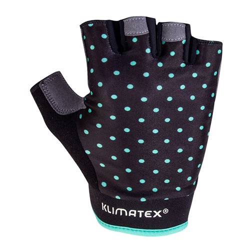 Dámské rukavice Klimatex, CYKLORUKAVICE TRIXI XL černá/mint |BIK-RUK-TRIXI-XL-900/689