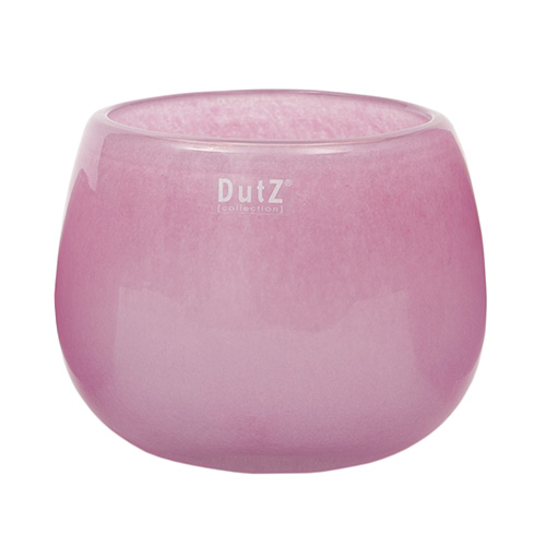 Skleněný květináč DutZ, Pot, výška 14 cm, průměr 16 cm, barva fuchsiová
