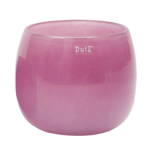 Skleněný květináč DutZ, Pot, výška 18 cm, průměr 20 cm, barva fuchsiová