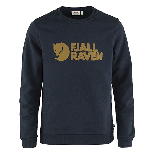 Fjällräven Logo Sweater M, Dark Navy | 555 | XS | F84142