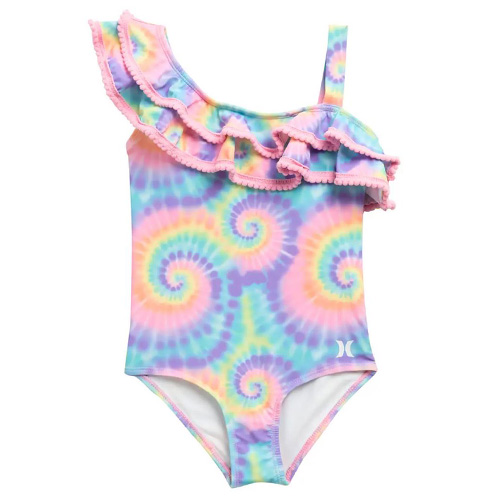 Dívčí plavky Hurley, Assymetrical Ruffle | 285305 | MULTI | 4T (98-104) | 3-4 roky