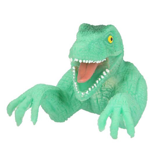 Prstová loutka Dino World ASST, Zelený, T-Rex