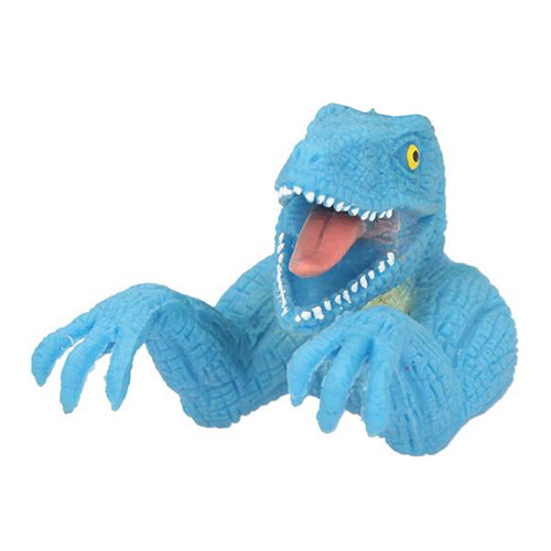 Prstová loutka Dino World ASST, Modrý, T-Rex