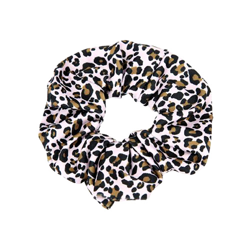 Látkové gumičky Princess Mimi ASST, 2 ks, leopard - bílý základ
