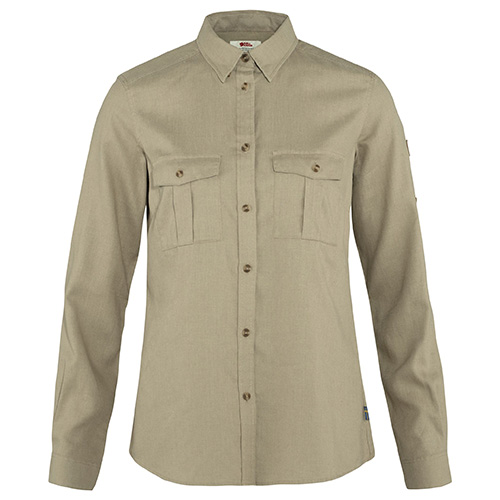 Övik Travel Shirt LS W, Sand Stone | 195 | XS