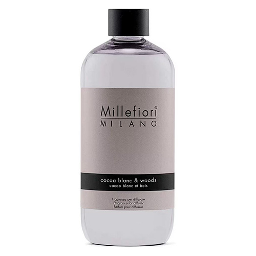 Náplň do difuzéru Millefiori Milano, NATURAL | Bílé kakao a dřevo, 500 ml