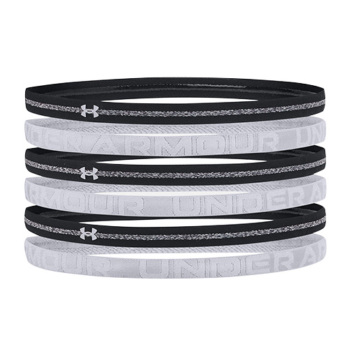 UA HTR Mini Headband 6PK-BLK, UA HTR Mini Headband 6PK-BLK | 1311044-001 | OSFA