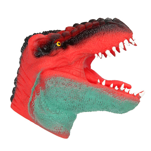 Tyrannosaurus Rex na ruku Dino World ASST, Červeno - zelený, silikonový, 045140_F2