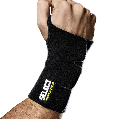 Bandáž na zápěstí Select Wrist support right w/splint 6701 č, Bandáž na zápěstí Select Wrist support right w/splint 6701 černá | 441_BLACK | M/L