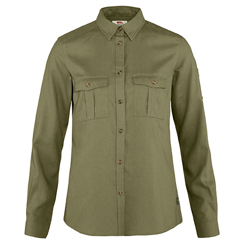 Övik Travel Shirt LS W, Green | F620 | XL